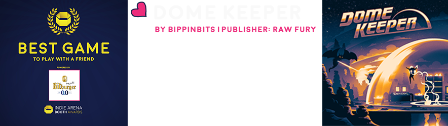 Best multiplayer game. Dome Keeper by bippinbits. Defend against waves of alien attackers in this innovative roguelike survival miner. Dig for resources and choose from powerful upgrade paths. Is there enough time to mine a little deeper and get back to defend before the monsters attack your dome?